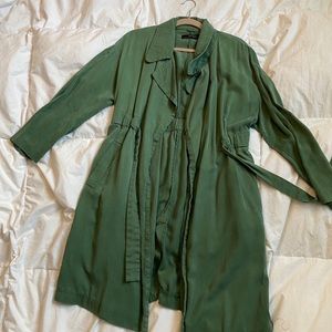 ZARA green trench